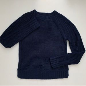 Banana Republic dark navy cable knit sweater, XS